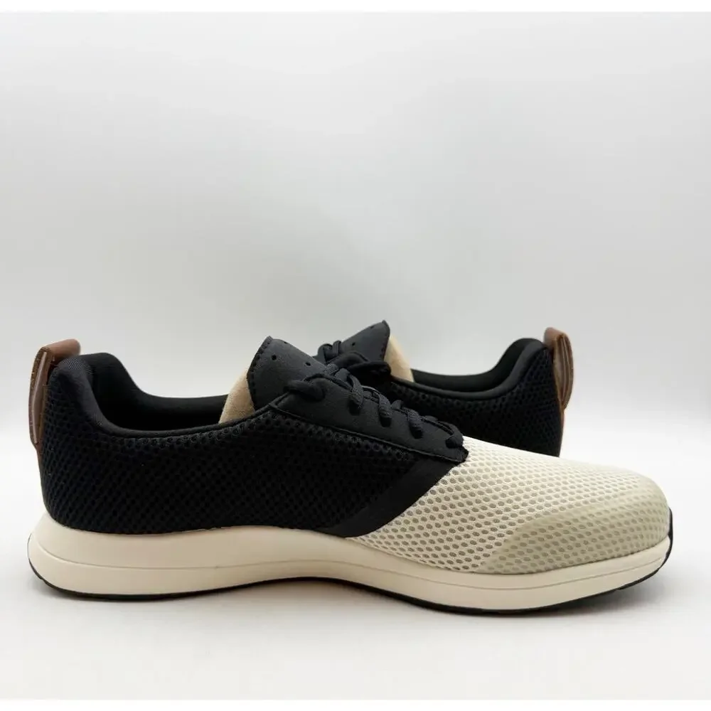 YORK Mens The Henry Runner Athletic Shoes Size 8 Black Cream Sneakers NIB